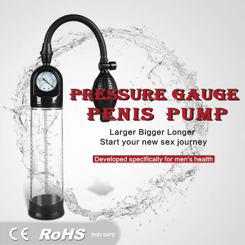 Vacuum Penis Pump With Pressure Ball For Men Penis Enlargement
