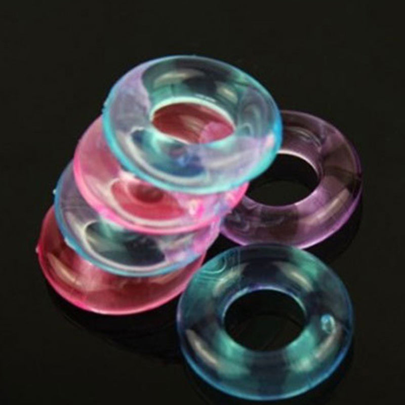 5pcs Colorful Silicone Cock Rings Sex Toys For Him - Adult Toys