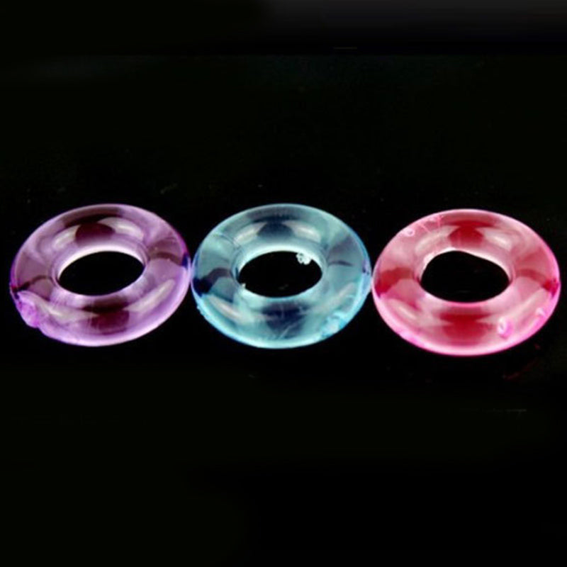 5pcs Colorful Silicone Cock Rings Sex Toys For Him - Adult Toys