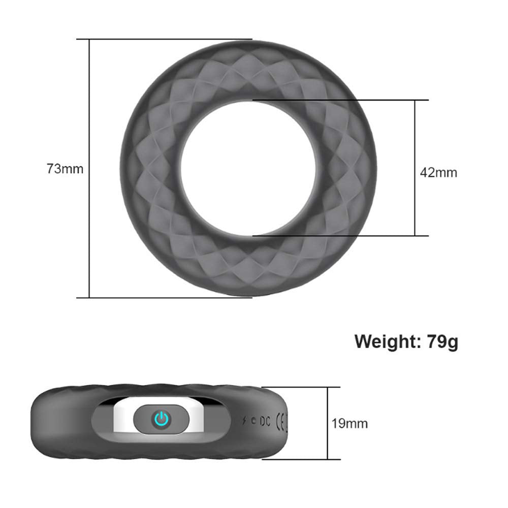 Remote Control Vibrating Penis Ring Trainer For Men - Adult Toys