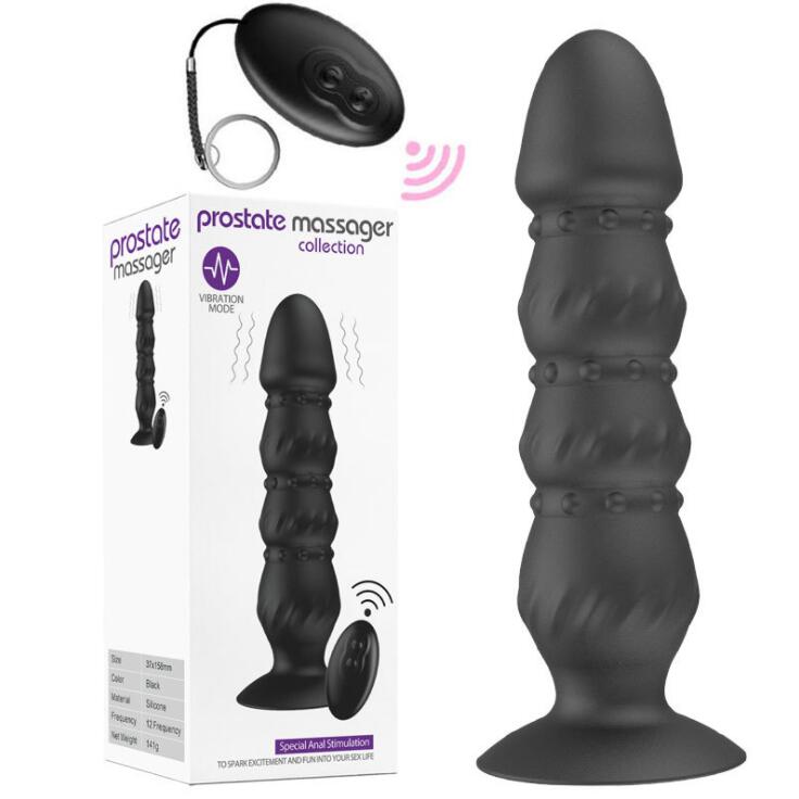 Remote Control Vibration Prostate Massager Anal Beads weadultshop