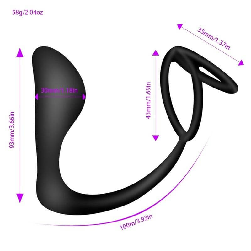 Silicone Anus Expander G-spot Massaging Butt Plug For Gay weadultshop