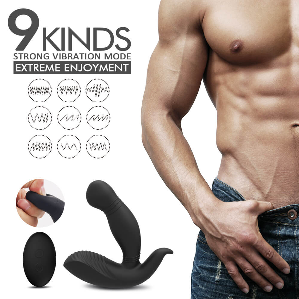 Prostate Massager Mute Remote Control Butt Plug - Adult Toys
