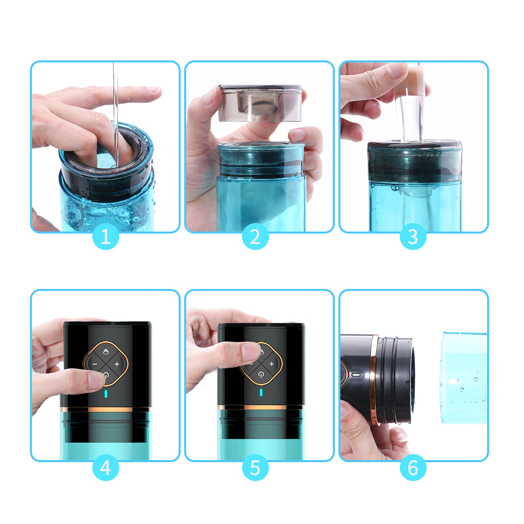 Rechargeable Penis Enlargement Male Masturbator Water Bath Air Vacuum Pump - Adult Toys