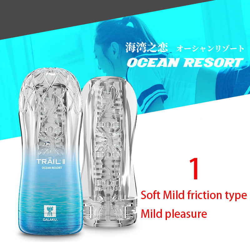 Transparent Endurance Exercise Vacuum Adult Male Masturbator - Adult Toys
