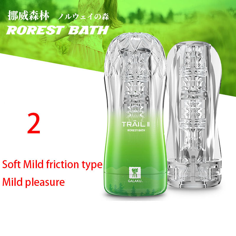 Transparent Endurance Exercise Vacuum Adult Male Masturbator - Adult Toys