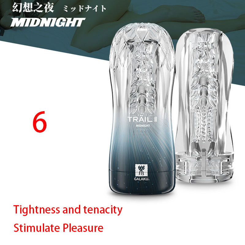Transparent Endurance Exercise Vacuum Adult Male Masturbator - Adult Toys