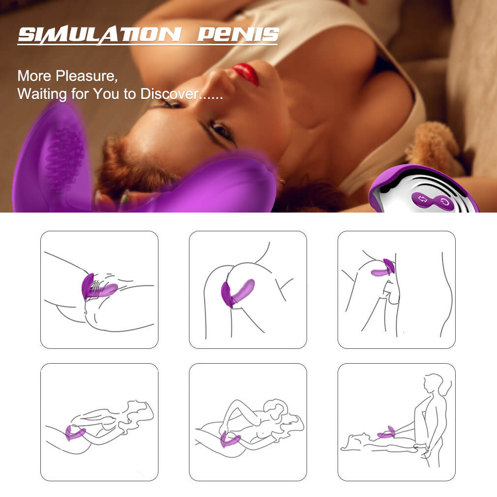 7 Kinds Telescopic Vibration Intelligent Heating Vibrator Wearable Sex Toy - Adult Toys