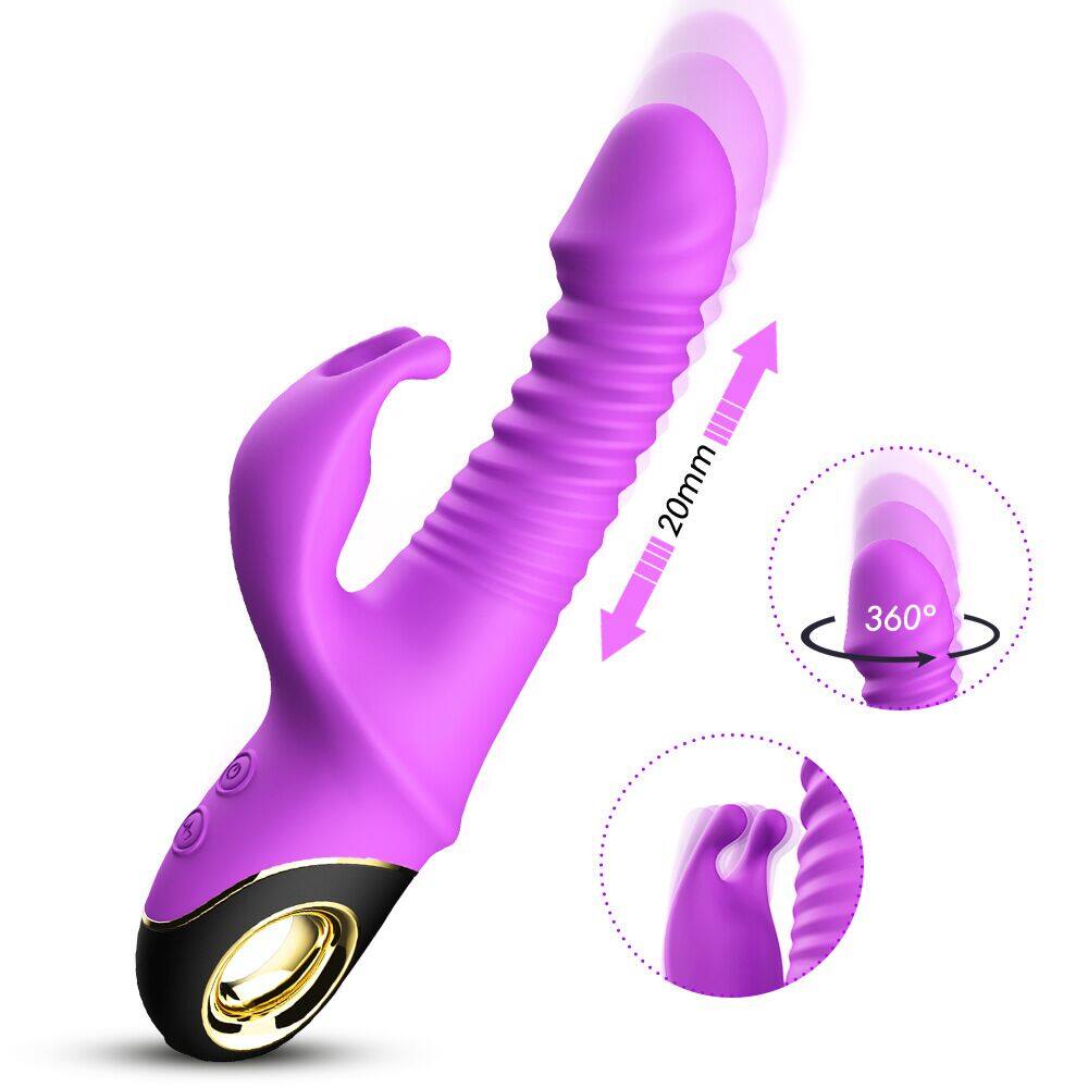USK-V09 Thrusting Revolving Vibrating Rabbit Vibrator Weadultshop