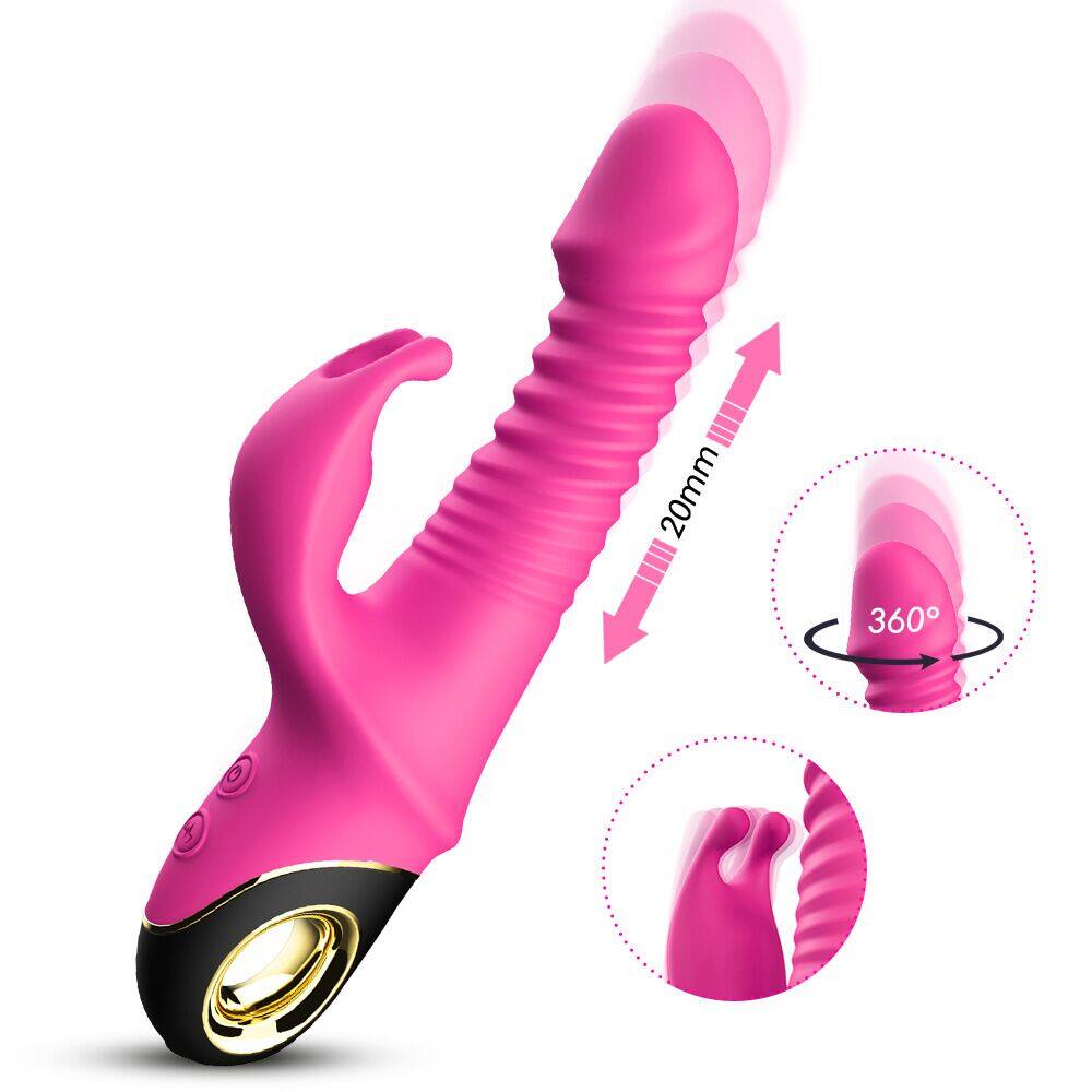 USK-V09 Thrusting Revolving Vibrating Rabbit Vibrator Weadultshop