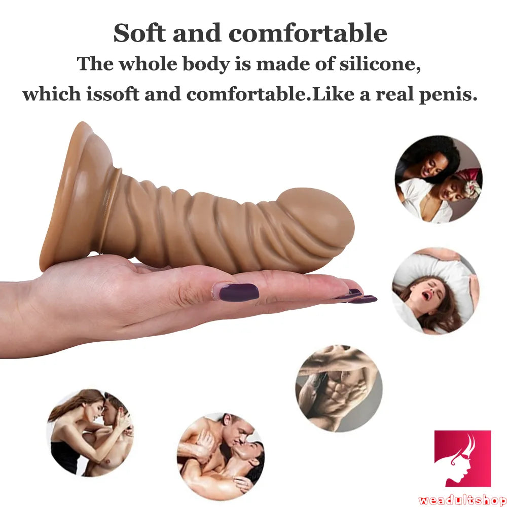 5.91in Small Cock Women Sex Riding Dildo Odd Butt Plug Sex Toy