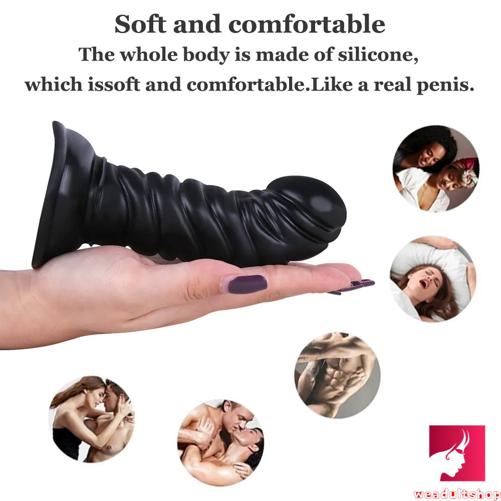 5.91in Small Cock Women Sex Riding Dildo Odd Butt Plug Sex Toy