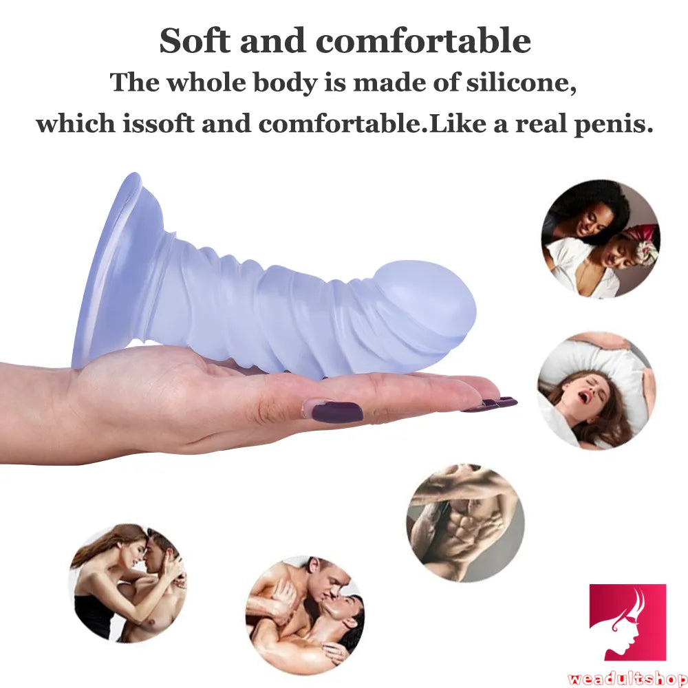 5.91in Small Cock Women Sex Riding Dildo Odd Butt Plug Sex Toy