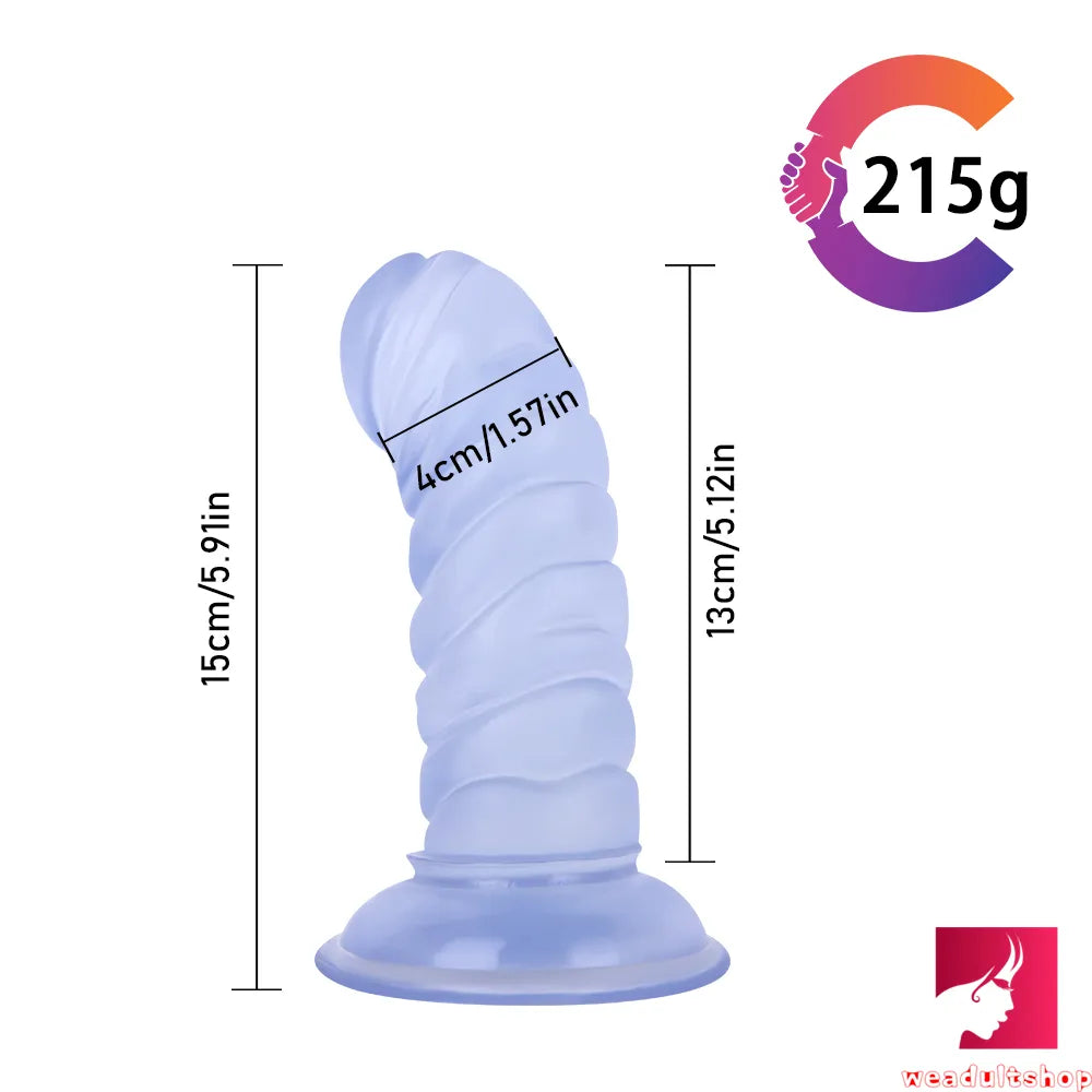 5.91in Small Cock Women Sex Riding Dildo Odd Butt Plug Sex Toy