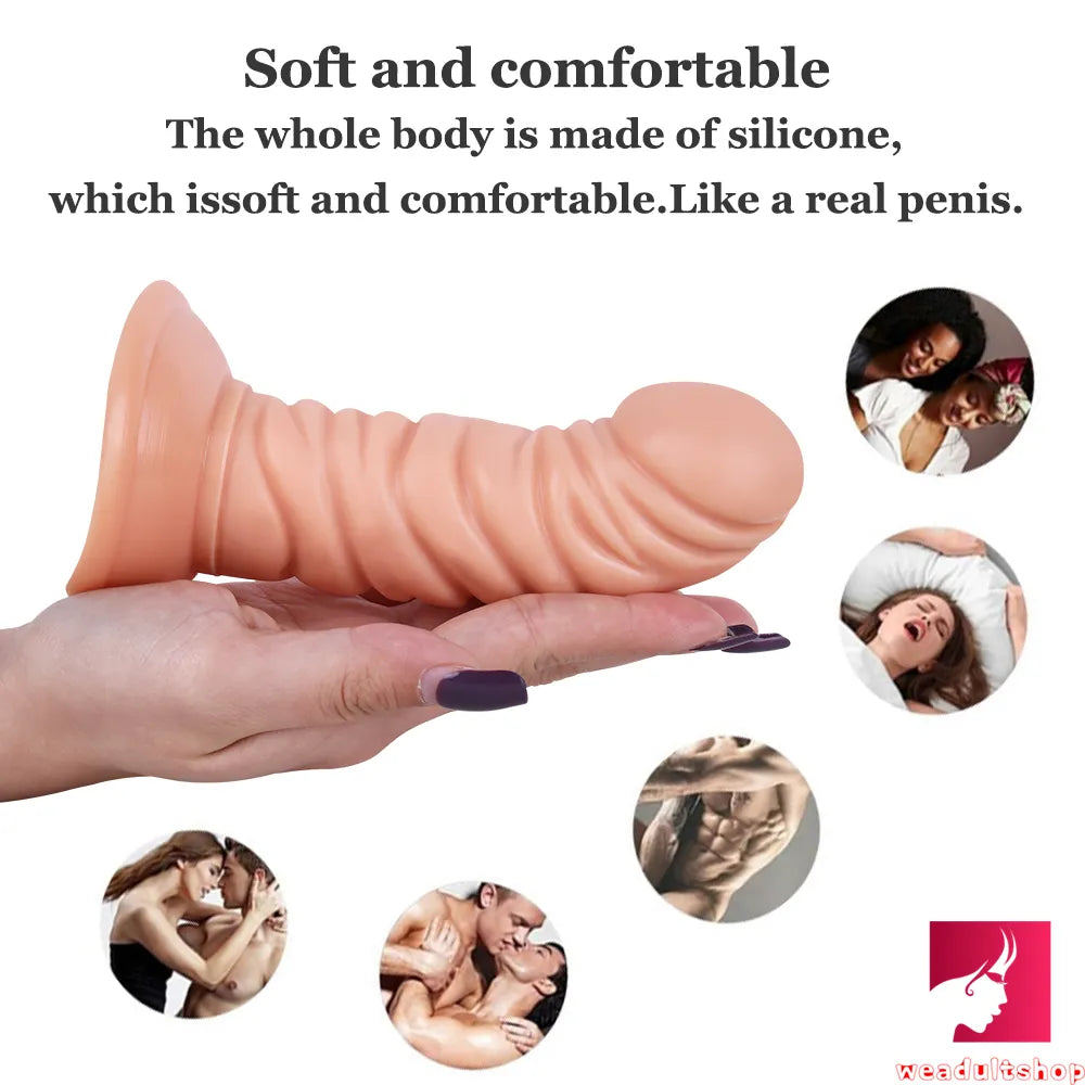 5.91in Small Cock Women Sex Riding Dildo Odd Butt Plug Sex Toy