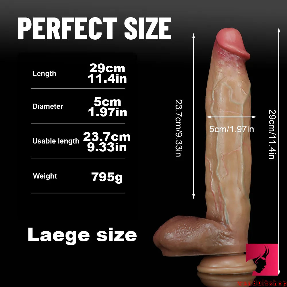 10.24in 10.63in 11.4in XML Super Long Huge Realistic Dildo