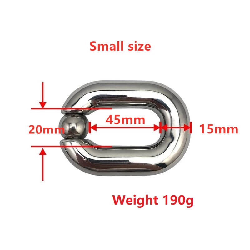 Heavy Stainless Steel Ball Scrotum Stretcher For Men