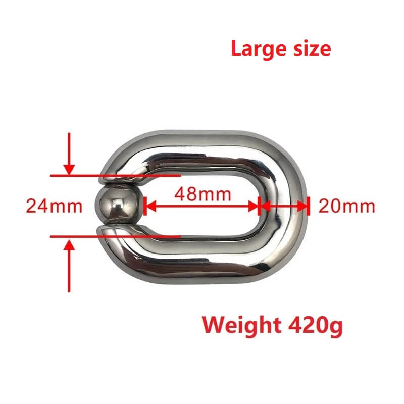 Heavy Stainless Steel Ball Scrotum Stretcher For Men