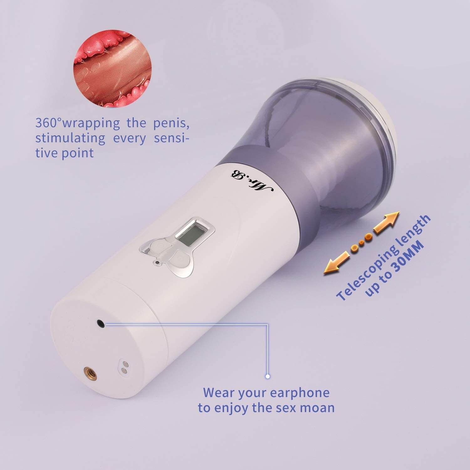 Automatic Masturbator Wriggling Thrusting Sucking Voice Toy - Adult Toys