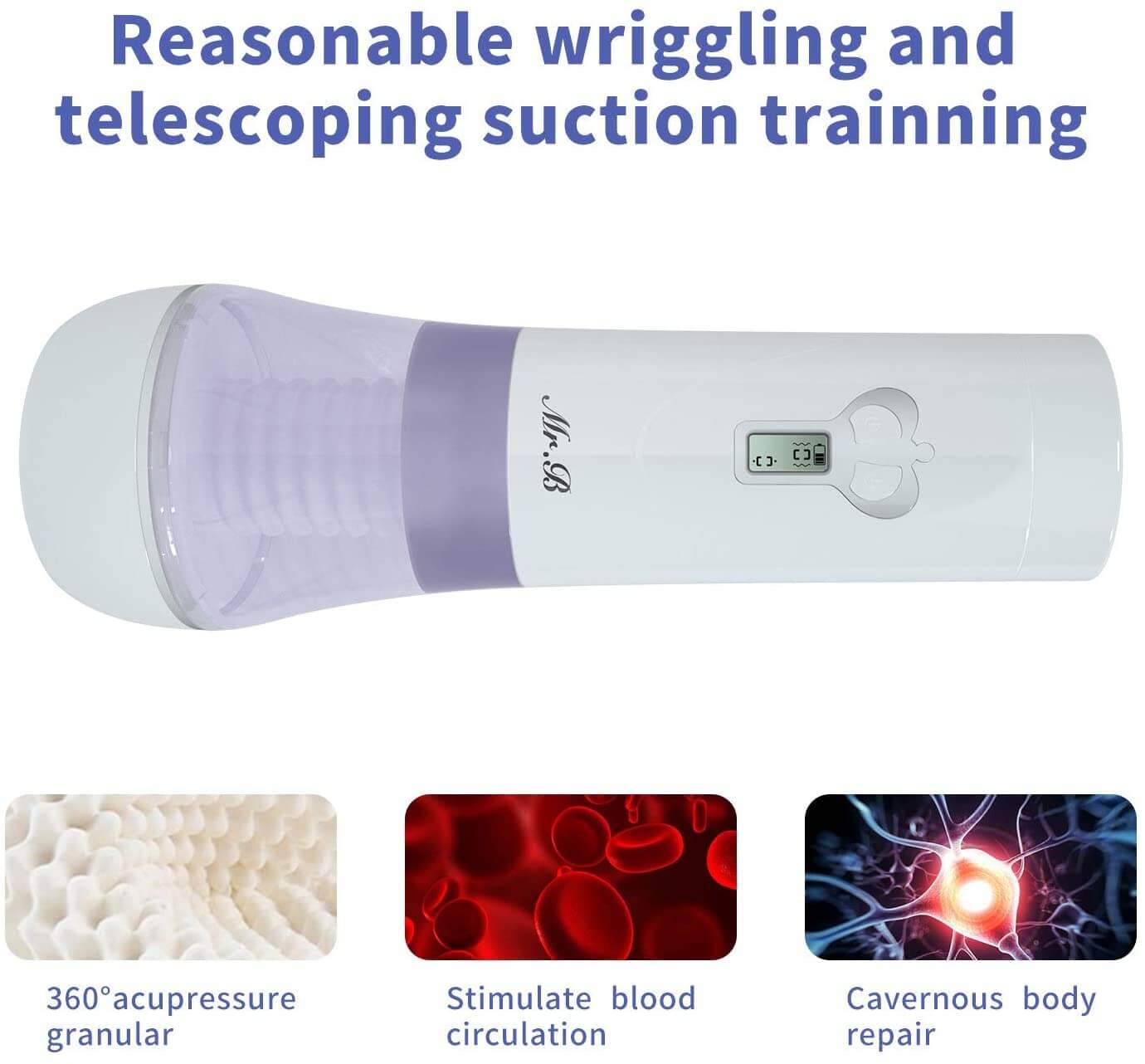 Automatic Masturbator Wriggling Thrusting Sucking Voice Toy - Adult Toys