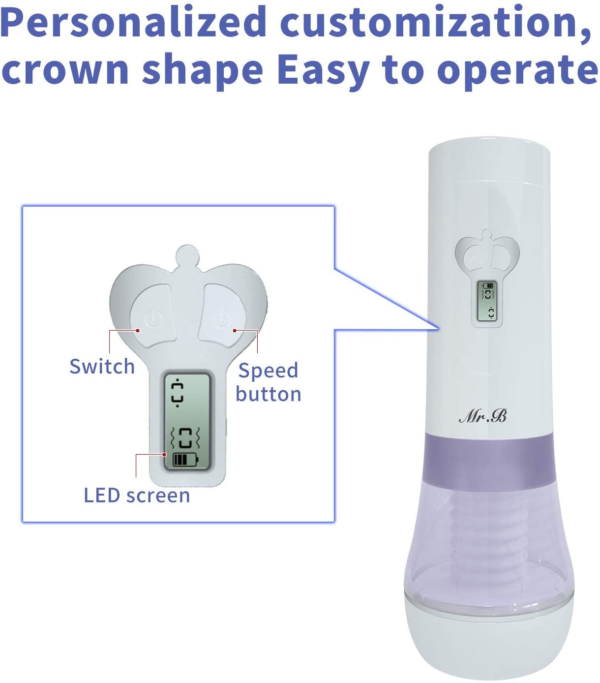 Automatic Masturbator Wriggling Thrusting Sucking Voice Toy - Adult Toys