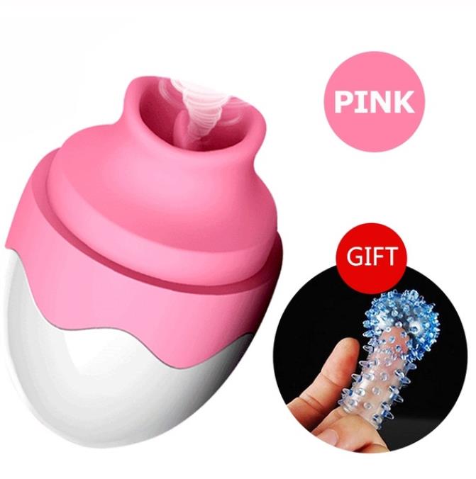 Oral Tongue Sex Vibrator Nipple Sucker Clitoris Massager Breast Enlarger - Adult Toys