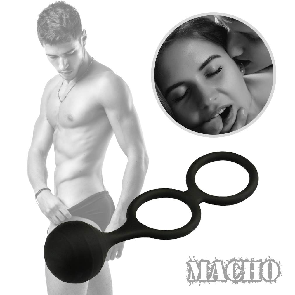 Penis Exerciser Gravity Ball Weight Stretchy Cock Ring For Men - Adult Toys
