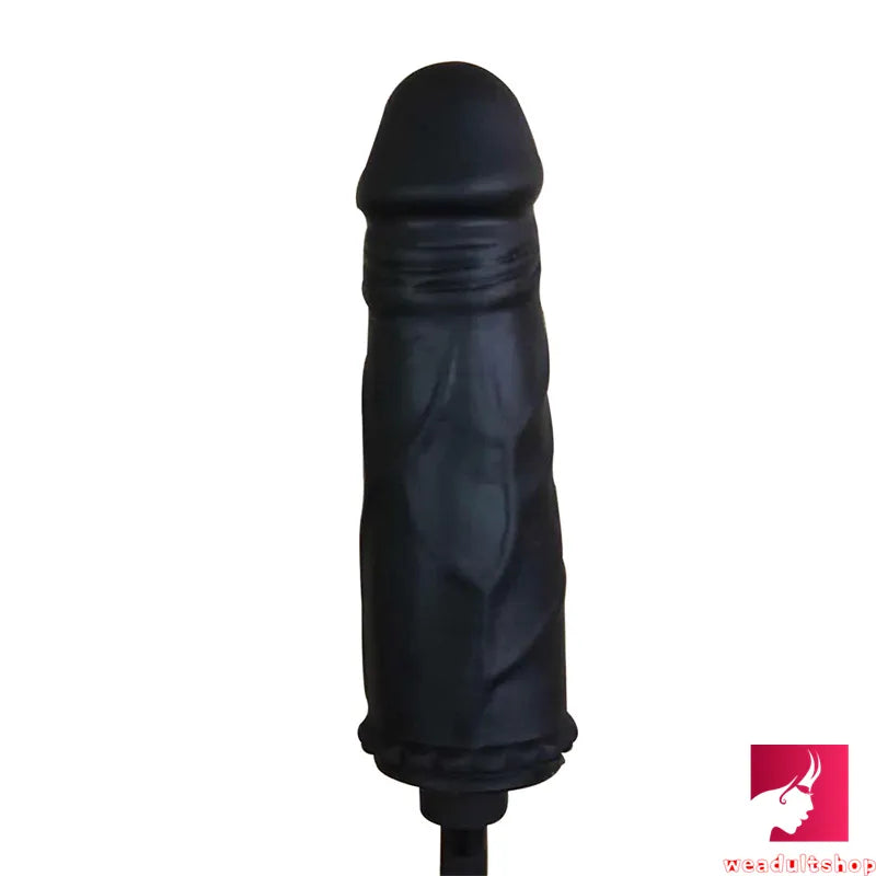 6.49in Black Real Inflatable Dildo For Lesbain Anal Sex Toy