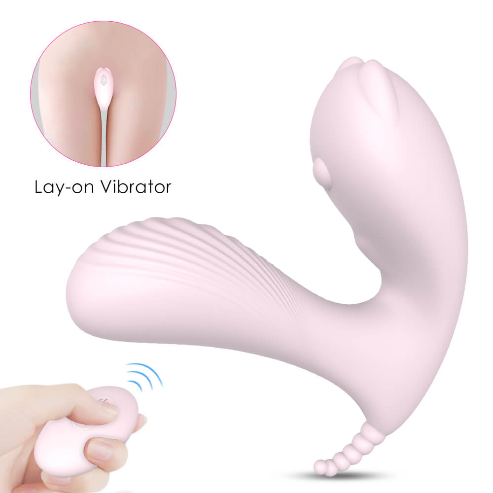 Wearable Invisible 9 Vibration Modes Double Motor Vibrator - Adult Toys