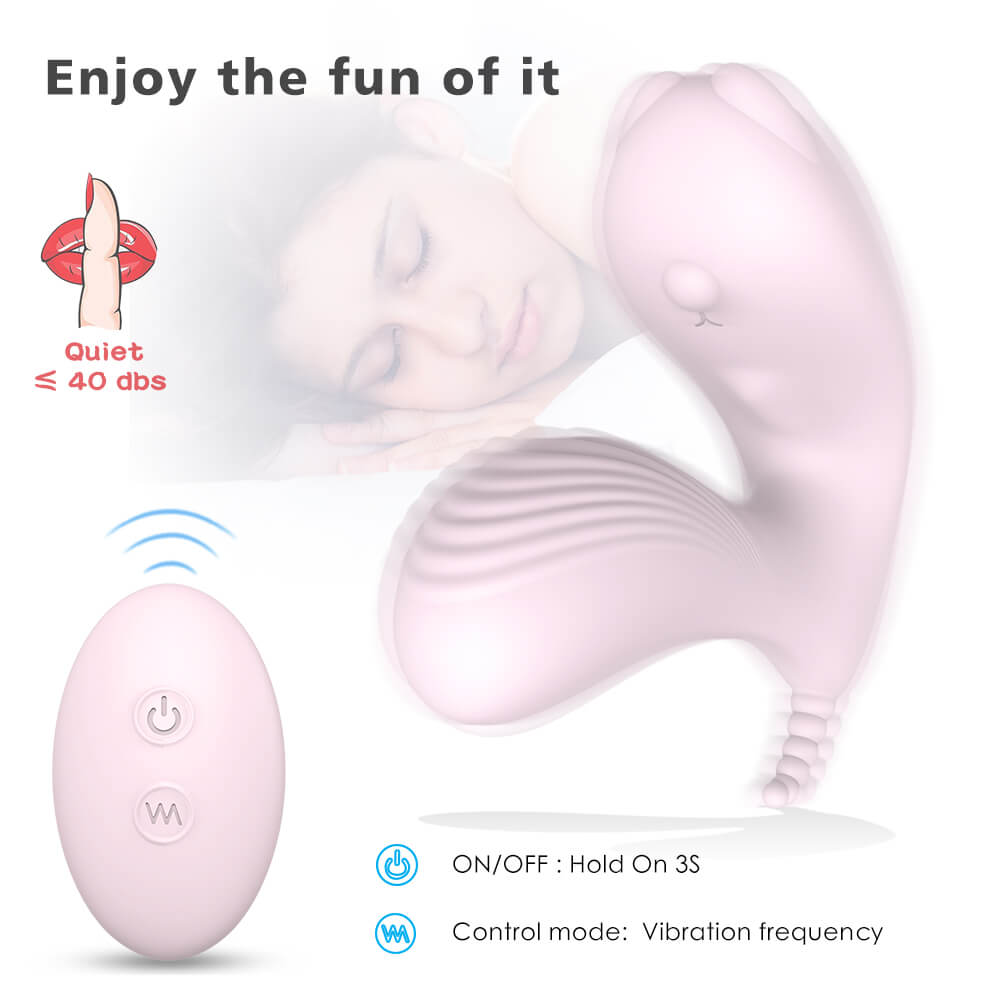 Wearable Invisible 9 Vibration Modes Double Motor Vibrator - Adult Toys