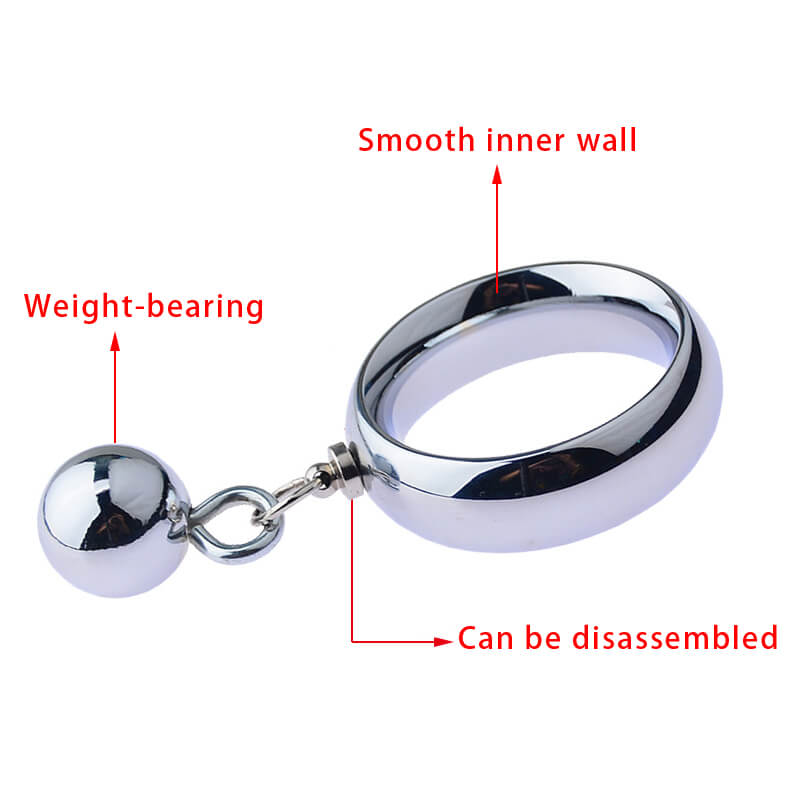 Male Smooth Metal Heavy Weighty Pendant Ball Stretcher