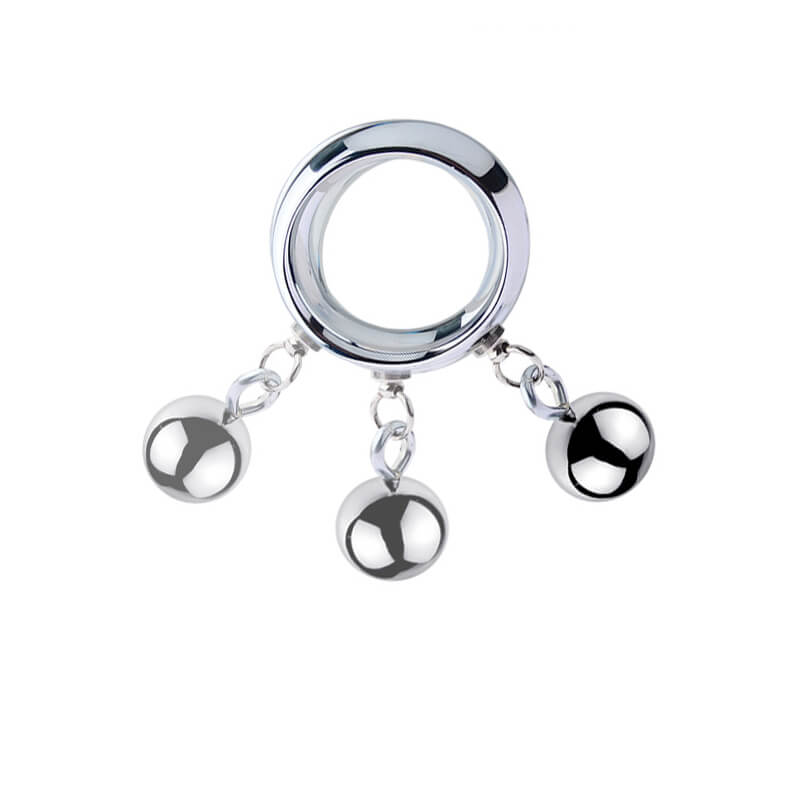 Male Smooth Metal Heavy Weighty Pendant Ball Stretcher