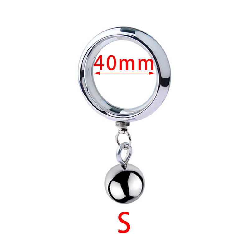 Male Smooth Metal Heavy Weighty Pendant Ball Stretcher