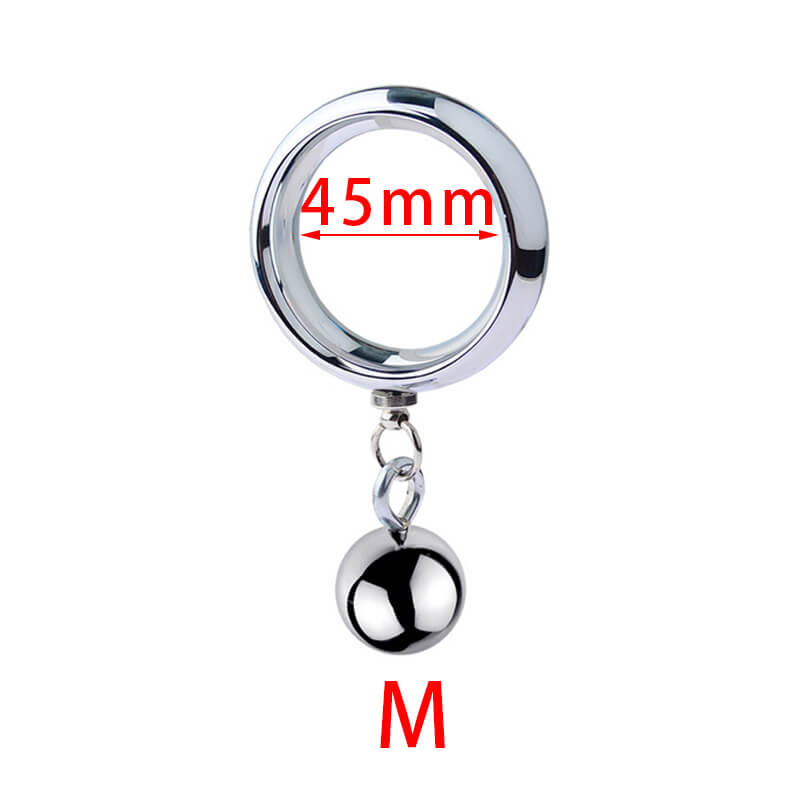 Male Smooth Metal Heavy Weighty Pendant Ball Stretcher