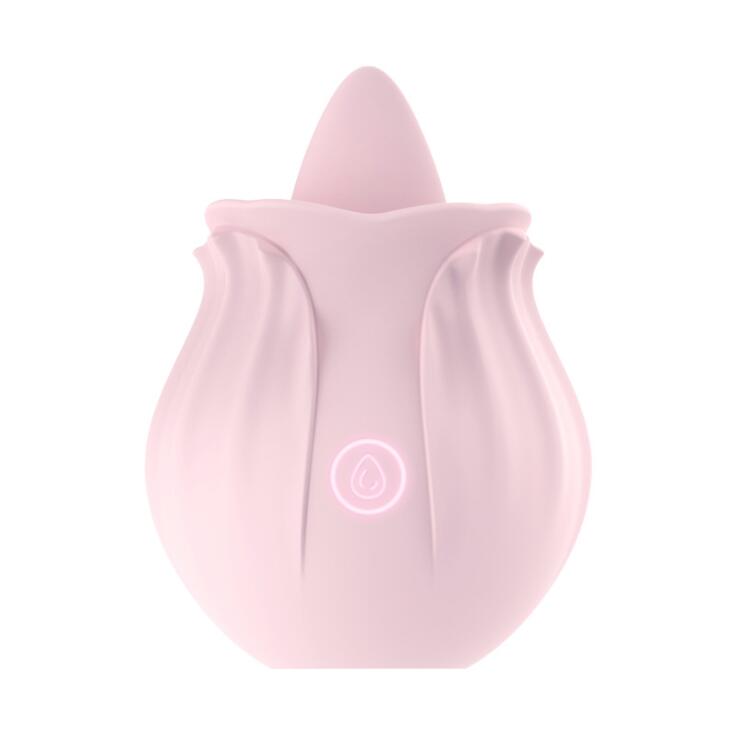 Omysky Rose Flower Toy With Tongue Licking Sucking Vibrator Weadultshop