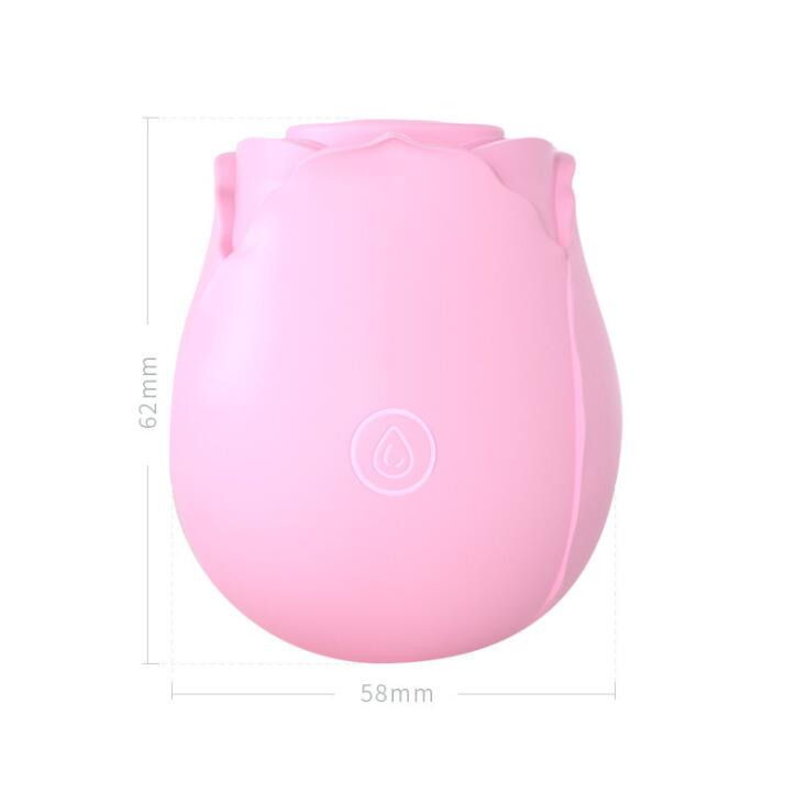 Omysky Rose Flower Toy With Tongue Licking Sucking Vibrator Weadultshop