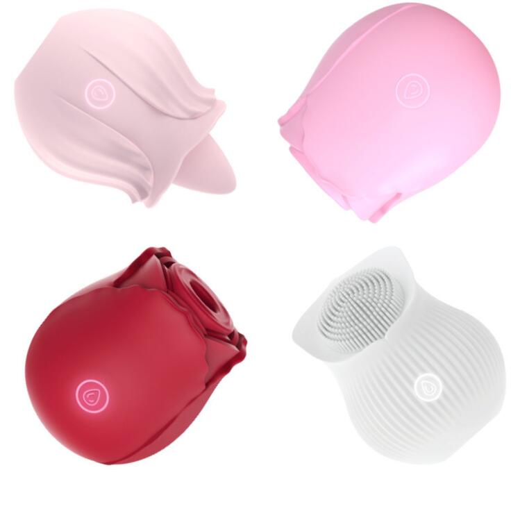 Omysky Rose Flower Toy With Tongue Licking Sucking Vibrator Omysky Rose Flower Toy With Tongue Licking Sucking Vibrator