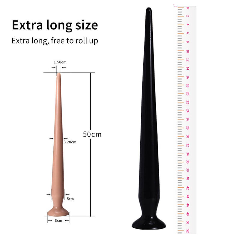 Slim Anal Toy Long Butt Plug With Sucker For Anal Massage