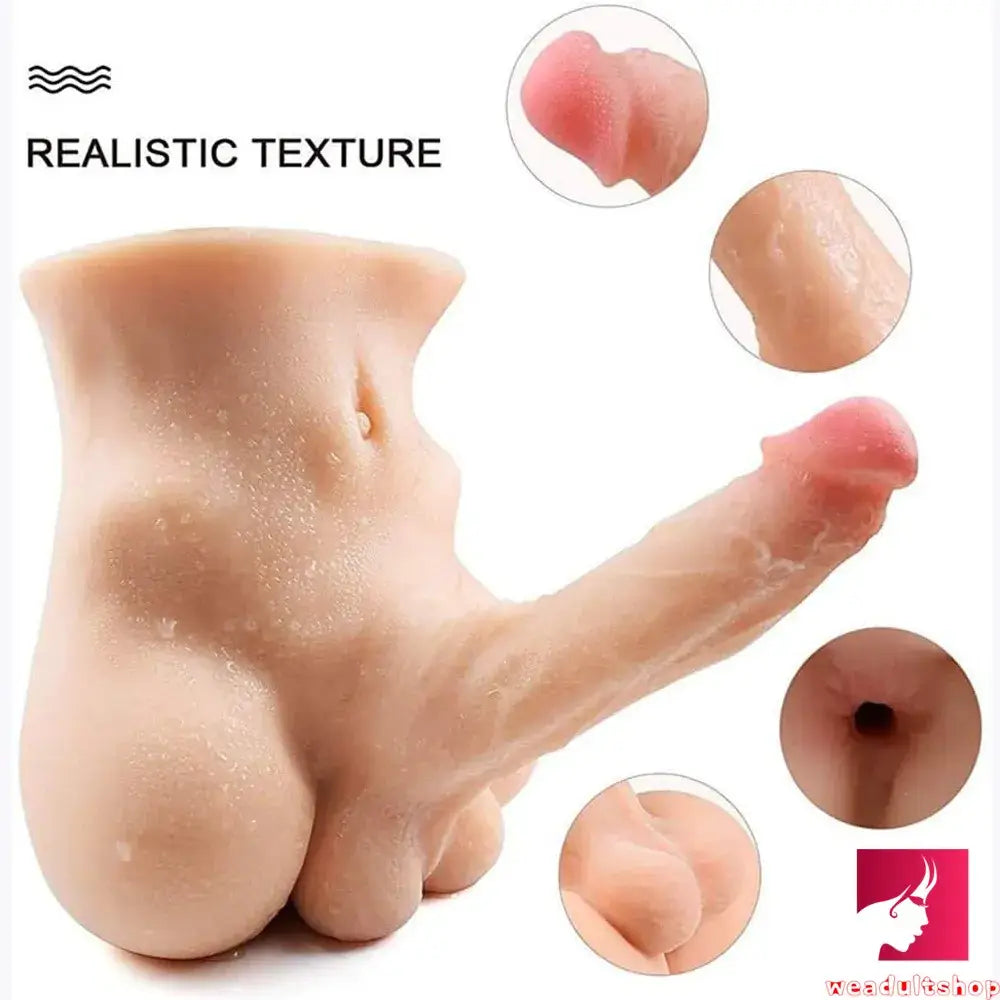 6.83lb Adult Male Sex Torso Dildo With Tender Pink Glans