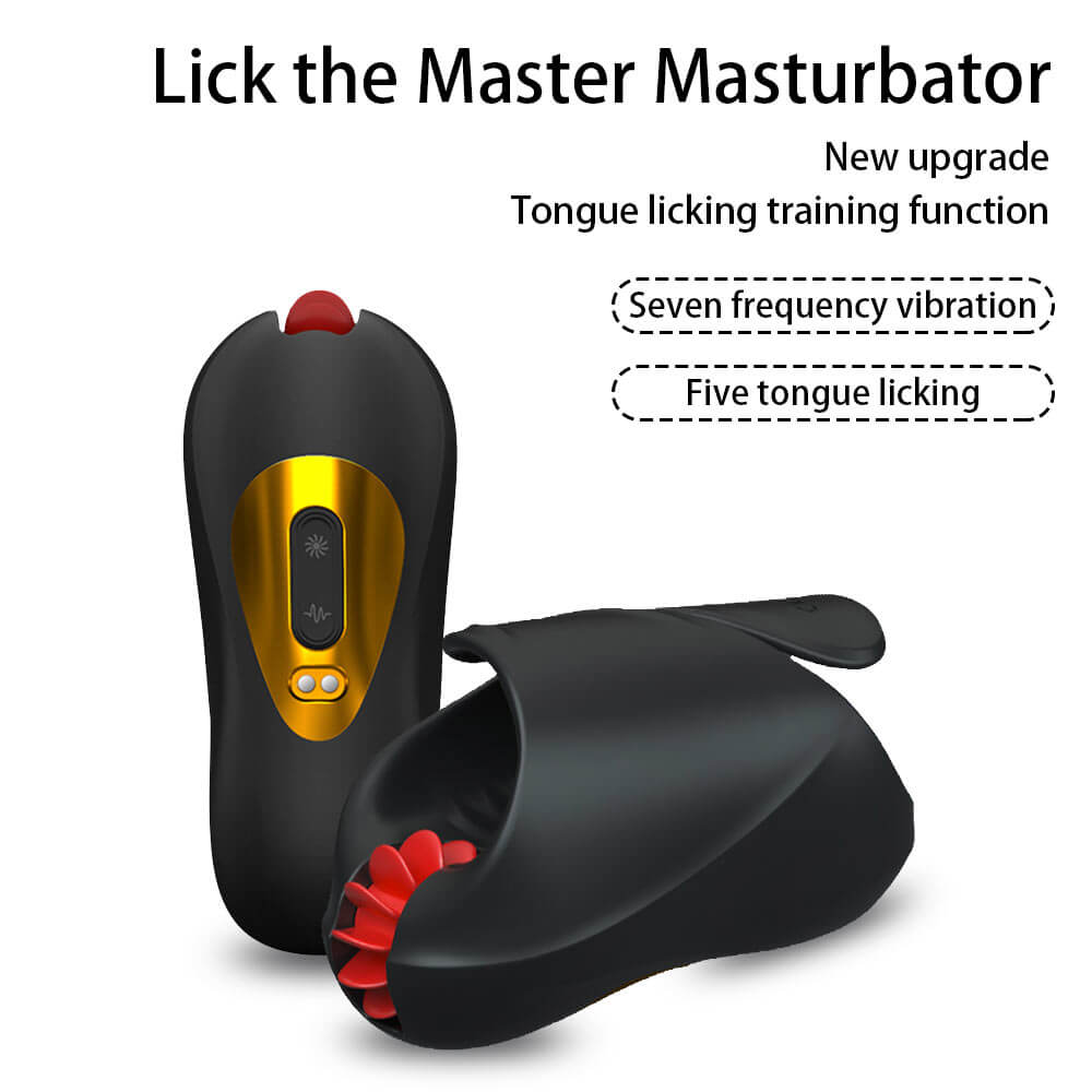 HOTBOY Tongue Licking Vibrating Time Delay Trainer weadultshop