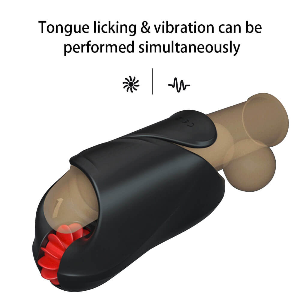 HOTBOY Tongue Licking Vibrating Time Delay Trainer weadultshop
