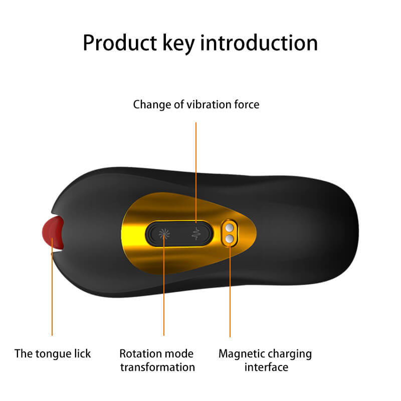 HOTBOY Tongue Licking Vibrating Time Delay Trainer weadultshop