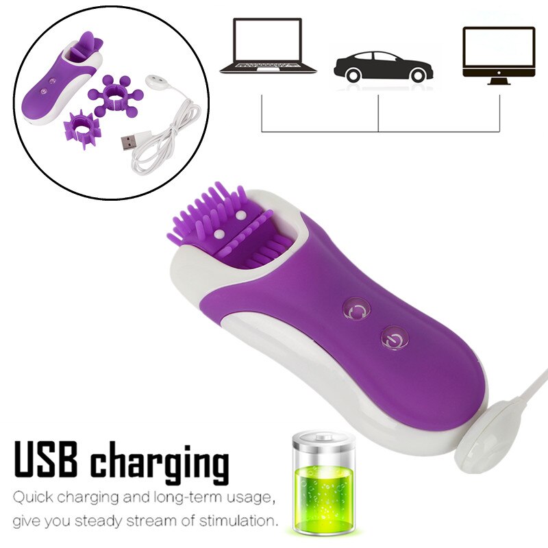 Lesparty Tongue Licking Vagina Rotation Vibrator Weadultshop