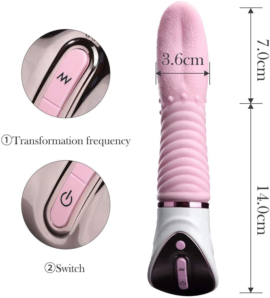 Tongue Clit Teaser Toy TSN Near-invisible Vibrator For Women weadultshop