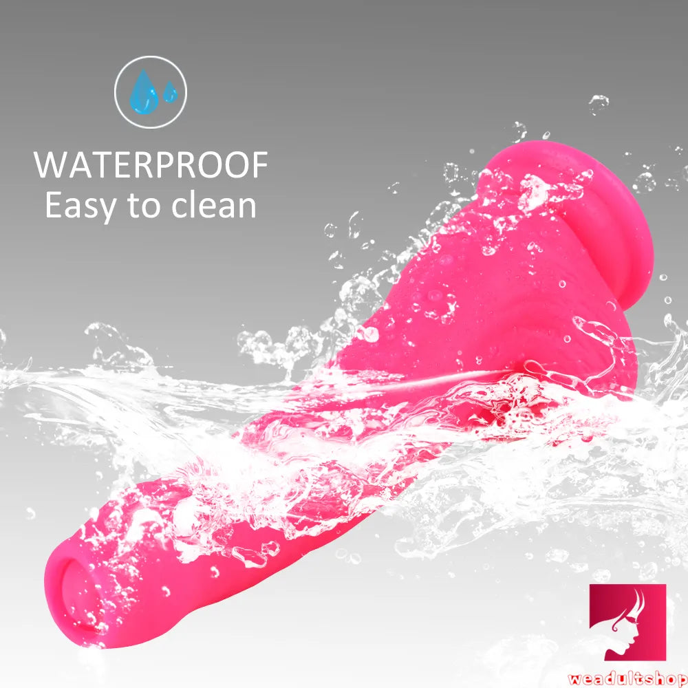 Four Different Colors Uncut Dildo With Moving Foreskin