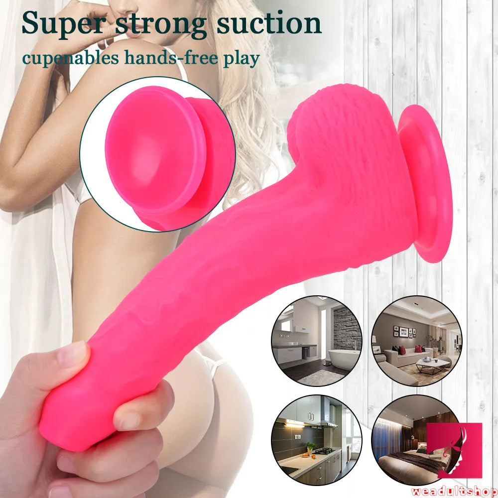 Four Different Colors Uncut Dildo With Moving Foreskin