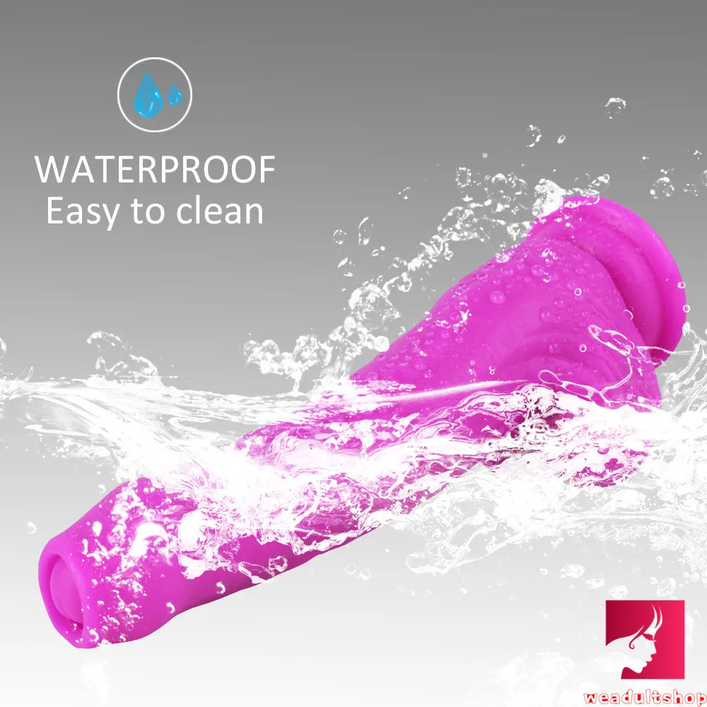 Four Different Colors Uncut Dildo With Moving Foreskin