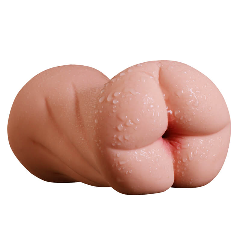 3D Dual Hole Anal Oral Pocket Pussy Realistic Silicone Masturbator For Men - Adult Toys