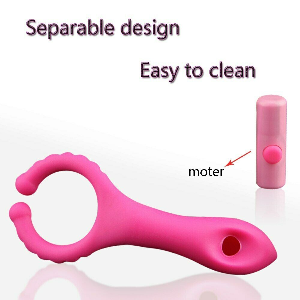 G-spot Stimulation Silicone Nipple Clip Cock Ring For Couples - Adult Toys