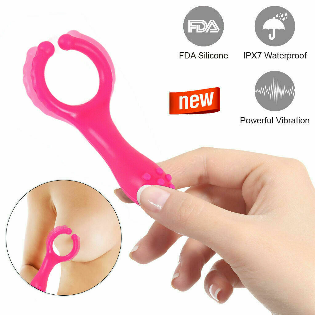 G-spot Stimulation Silicone Nipple Clip Cock Ring For Couples - Adult Toys